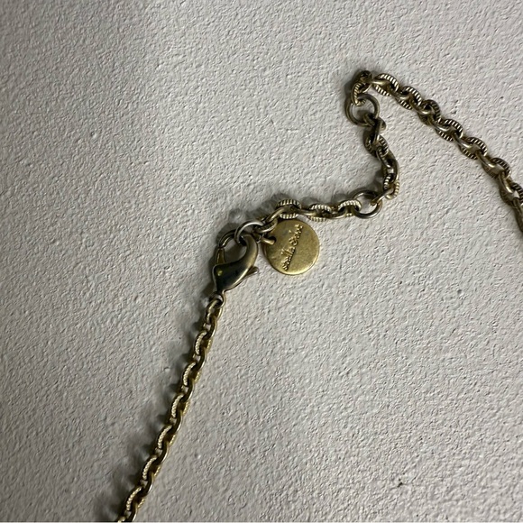 Stella & Dot Kimberly Gold Statement Necklace Long Tiered - Picture 3 of 5